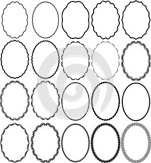 Frames oval photo