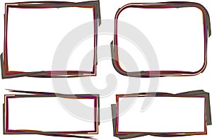 dark colors abstract creative geometric frames banners