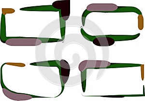 dark colors abstract creative rectangular banners frames