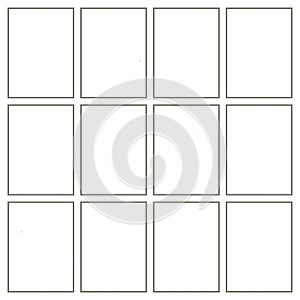 frametemplate white background art work set