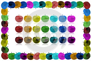 Framework from color apples