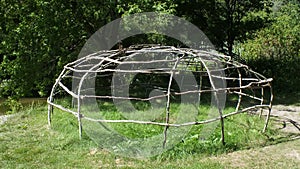 Framework of a Native American Sweat Lodge