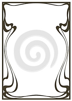 Framework in style art-nouveau