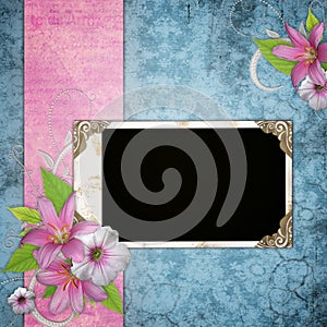 Frameworks for photo on the vintage background