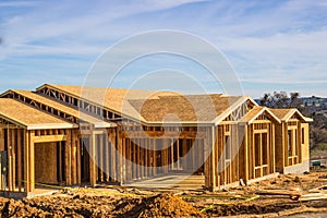 Framing Of New Home Construction