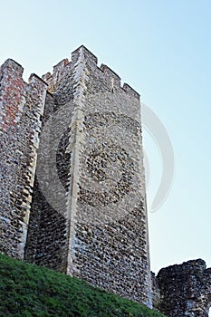 Framlingham Castle, Framlingham, Woodbridge, Suffolk, England, UK