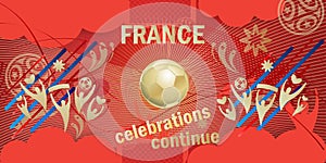 France 2023 Winner banner World Cup Soccer