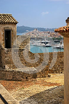 France, Antibes: view of the Old City of Fort Carr