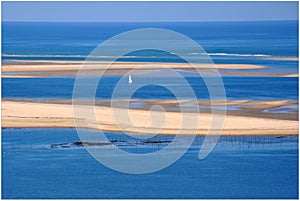 France, Aquitaine, the Arguin sand bank.