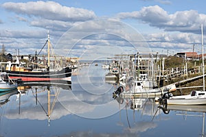 France, Aquitaine, oyster-farming port. photo