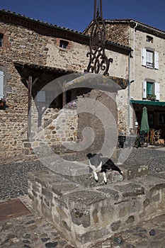 France,Auvergne, Lavaudieu village.