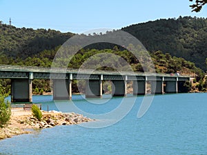 France - Bridge throu lake St Cassien