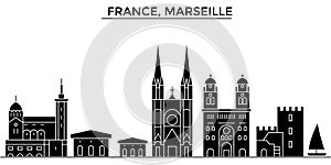 France, China, Hangzhou architecture vector city skyline, travel cityscape with landmarks, buildings, isolated sights on