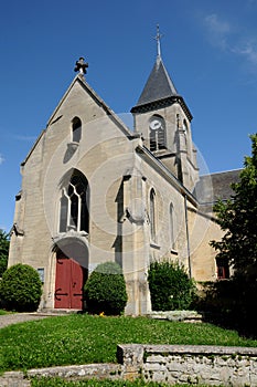 France, church of Fremainville in Val d Oise