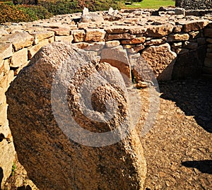 Prehistoric site of Menez Dregan, France, Finistere, Plouhinec photo