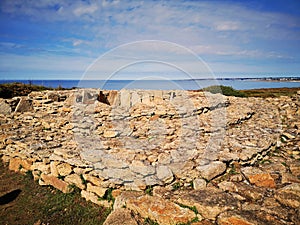 Prehistoric site of Menez Dregan, France, Finistere, Plouhinec photo