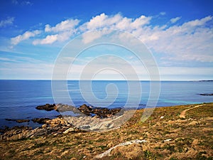 Prehistoric site of Menez Dregan, France, Finistere, Plouhinec photo