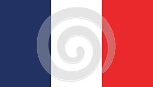 France flag icon in flat style. National sign vector illustration. Politic business concept