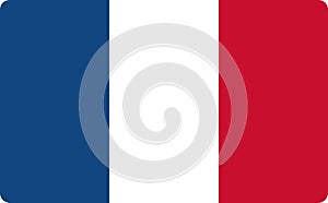 France flag. National emblem of European country