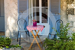 France, French Riviera and Cote D Azur, scenic streets of the old historic Antibes city center