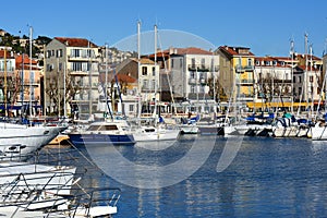 France, french riviera, Port of Golfe Juan.