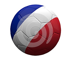 France french soccer football ball 3d rendering