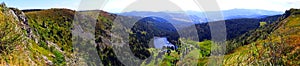 France, Great East, Alsace, Haut Rhin, Forlet lake also called lake of the trouts  seen from the Gazon du Faing trail