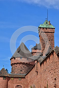 France; Haut Koenigsbourg castle in Bas Rhin