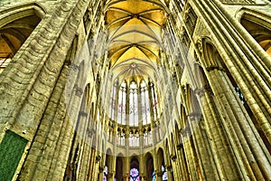 France, the historical cathedral of Beauvais in Picardie