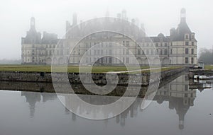 France. Loire Valley. View on Chambord castle