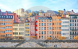 Arhitectures in the old town of Lyon