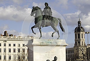 France; Lyon; Lyons; bellecour square