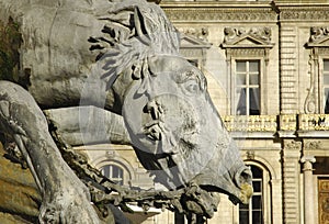 France; Lyon or Lyons: horse statue