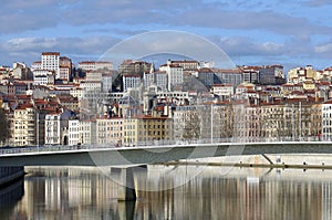 France; Lyon; Lyons; saone river photo