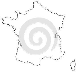 France map - country in western Europe