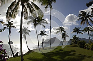 France, Martinique, diamont rock photo