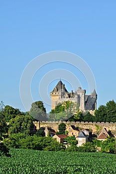 France, middle age castle of Montfort in Dordogne