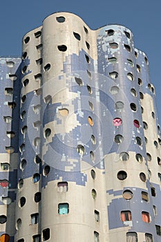 France, modern building in the Pablo Picasso district of Nanterre photo