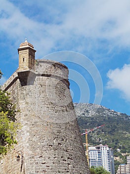 France Monaco Monte Carlo old castle detail fortress