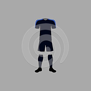 France national football form illustration. Detailed national soccer form illustrations. Premium quality graphic design icon. One