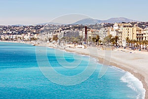 France Nice Mediterranean beach