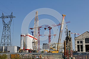France Paris Construction cranes on site  847680