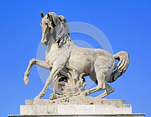 France, Paris: Equestrian statue
