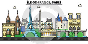 France, Paris, Ile De France . City skyline architecture