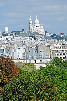 France, Paris: Landscape with Sacre Coeur