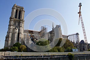 France Paris Notre-Dame Cathedral reconstruction  708341