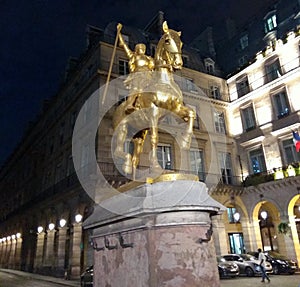 France, Paris, statue of Joan of Arc Paris