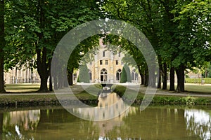 France, the picturesque abbey of Royaumont in Val d Oise photo