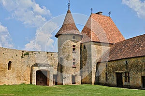 France, picturesque castle of Biron in Dordogne