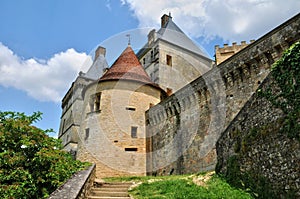 France, picturesque castle of Biron in Dordogne